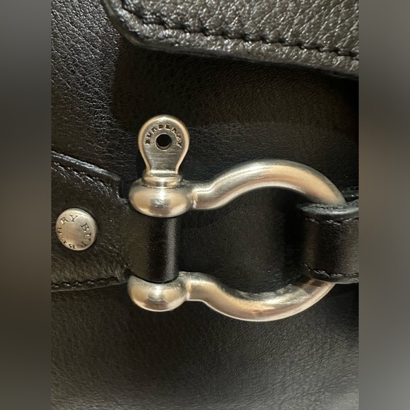 Burberry Vintage Black Leather Mini Horsebit Handbag - Picture 8 of 14